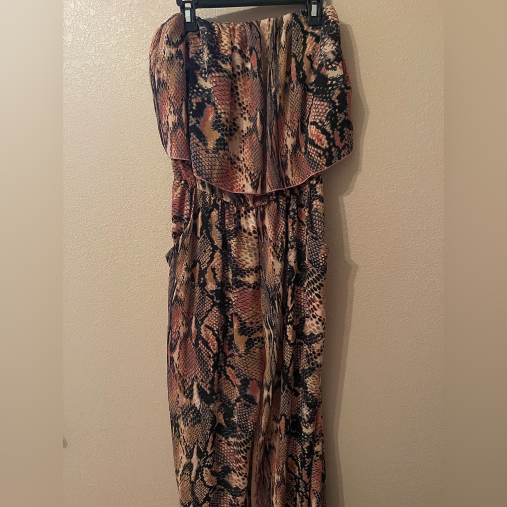 Strapless jumpsuit